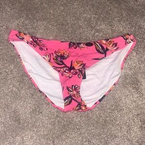 Cotton On Pink Floral Bikini Bottoms size Large new